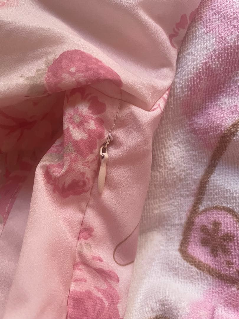 マイメロ　リズメロ　ワンピース　ピンク　花柄　いちご　ストロベリー　薔薇　バラ