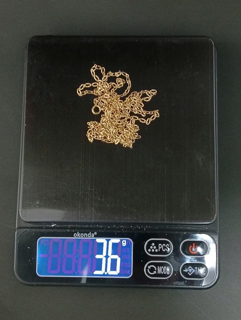 K18 ペタル２連チェーンネックレス