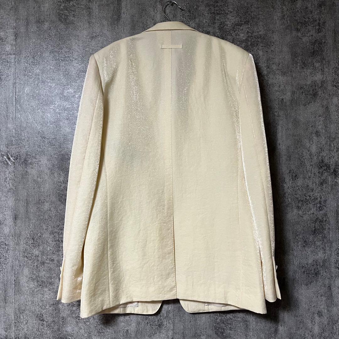 ジャンポールゴルチエ オム オブジェ【極美品】光沢スーツ セットアップ 白系