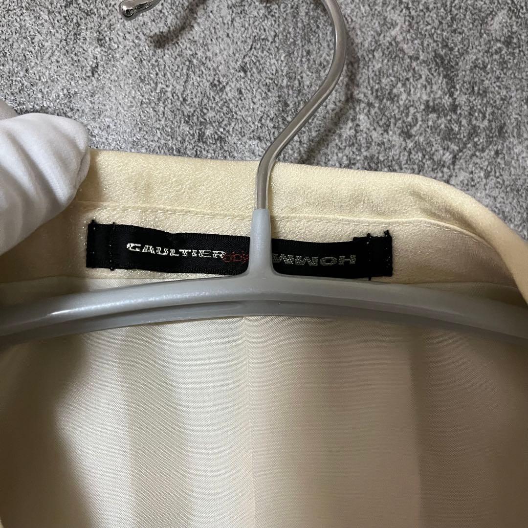 ジャンポールゴルチエ オム オブジェ【極美品】光沢スーツ セットアップ 白系