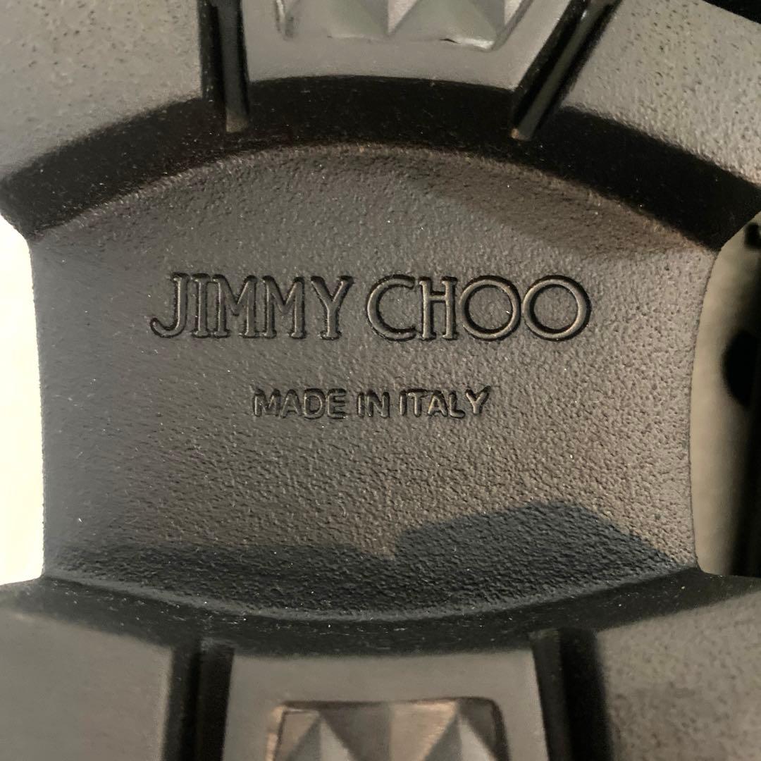 m*2様 ジミーチュウ ローファー ブラック ビジュー　BRYER プラットフォ