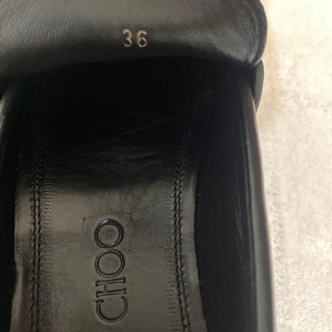 m*2様 ジミーチュウ ローファー ブラック ビジュー　BRYER プラットフォ