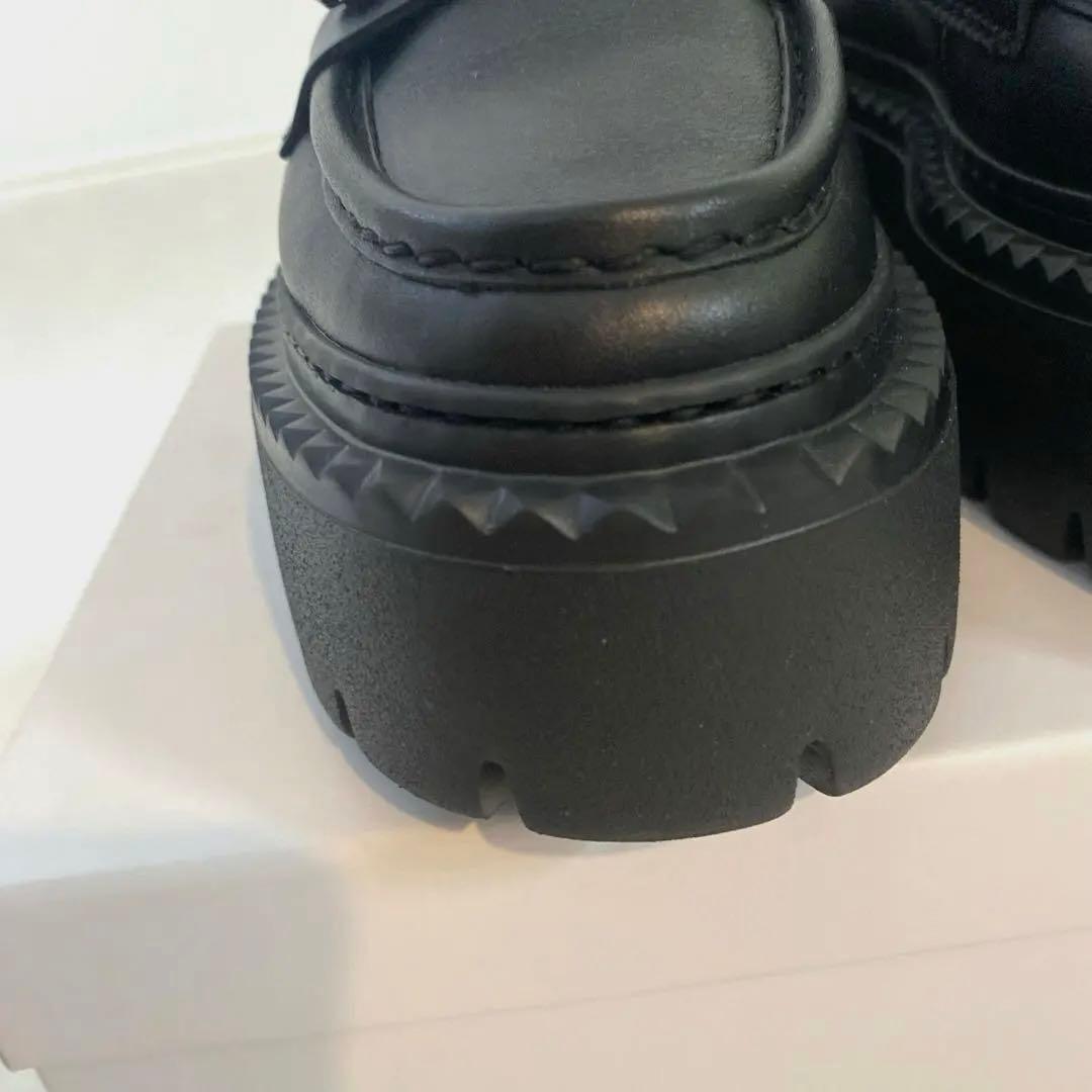 m*2様 ジミーチュウ ローファー ブラック ビジュー　BRYER プラットフォ