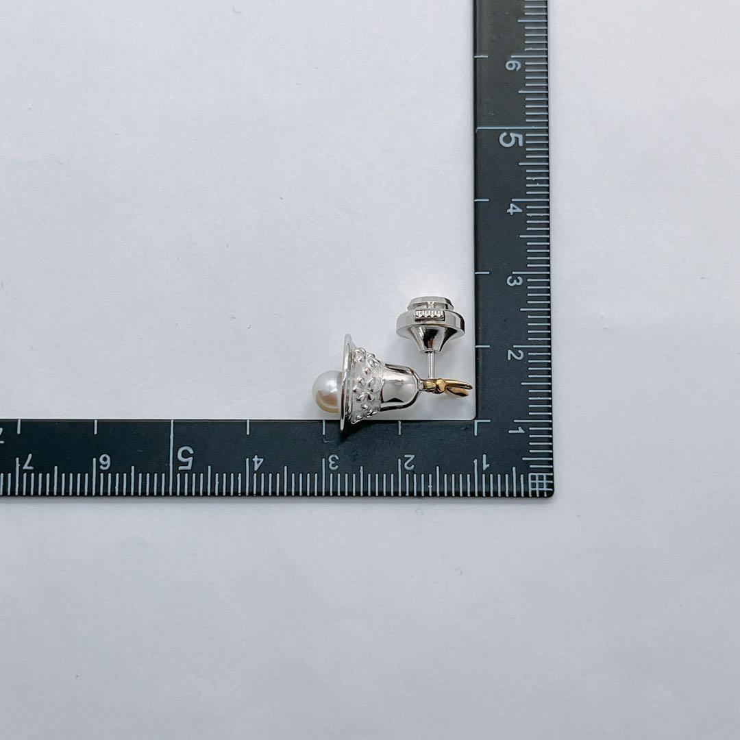 極美品✨田崎真珠　タサキ パール　K18 タイピン　ピンブローチ ベル