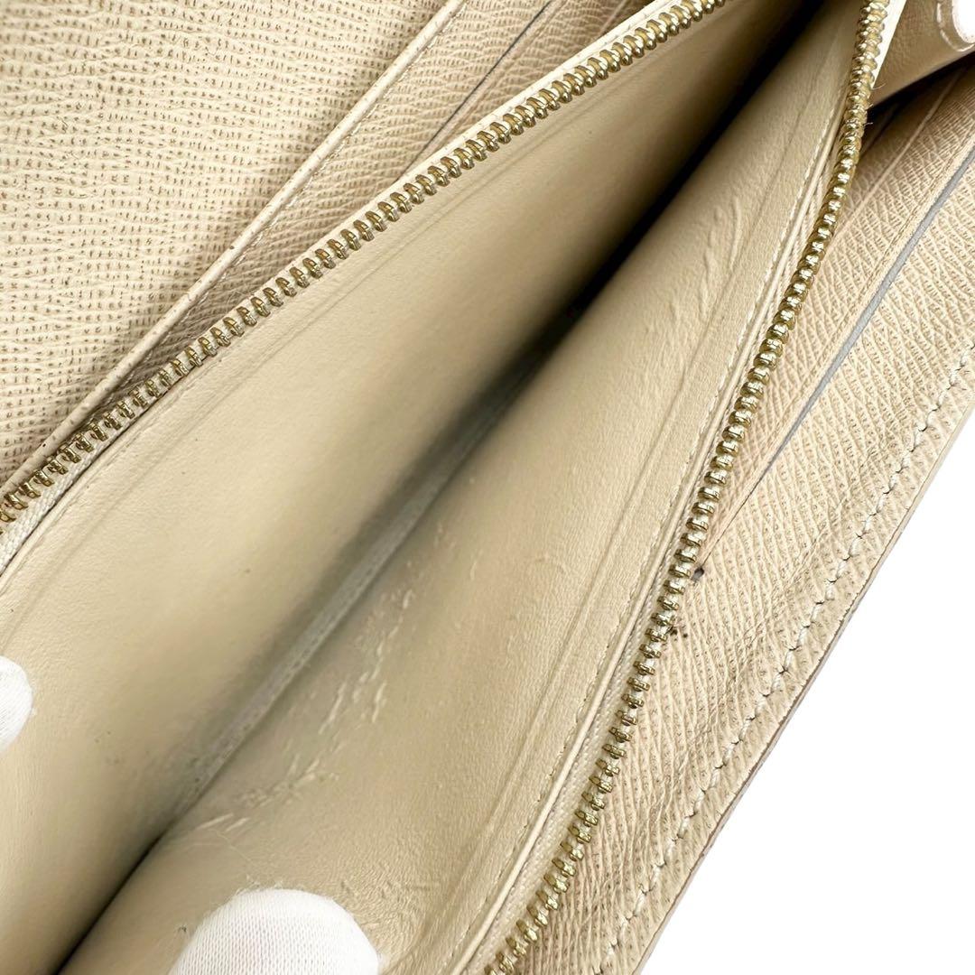 【極美品】ルイヴィトン 新型ポルトフォイユサラ 長財布 ダミエ アズール 白