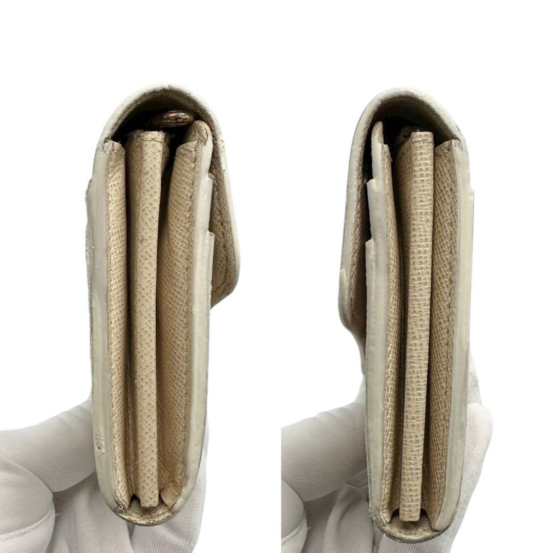 【極美品】ルイヴィトン 新型ポルトフォイユサラ 長財布 ダミエ アズール 白