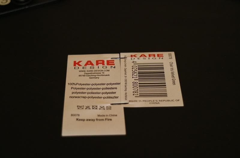 展示品 / KARE / ダイニングチェア / アイリス / ベルベットグリーン