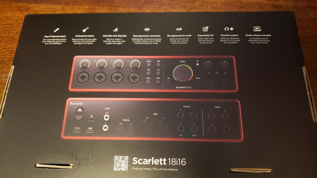 Focusrite Scarlett 18i16 Gen.4 オーディオ