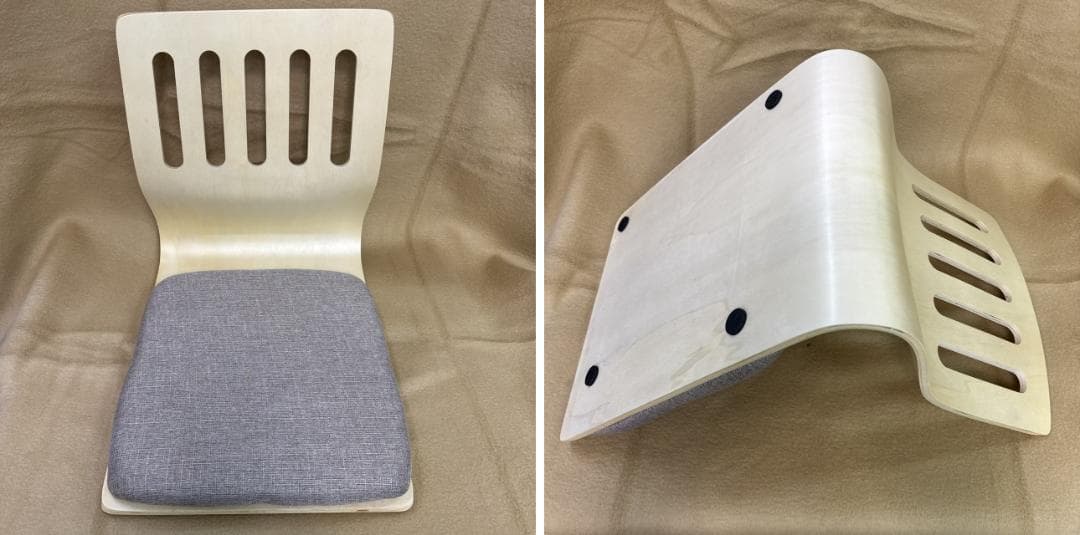 ★曲木　座椅子　9脚SET　クッション付　和室座椅子