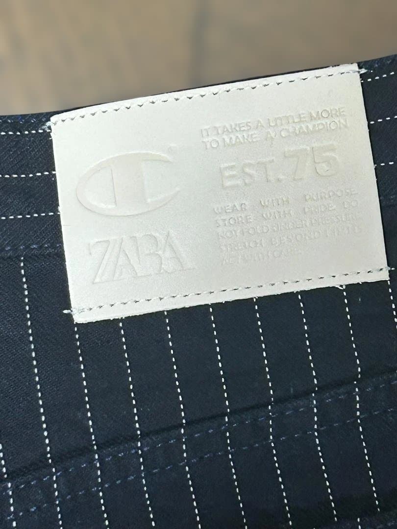 CHAMPION X ZARA ストライプ バギーフィットジーンズ　36