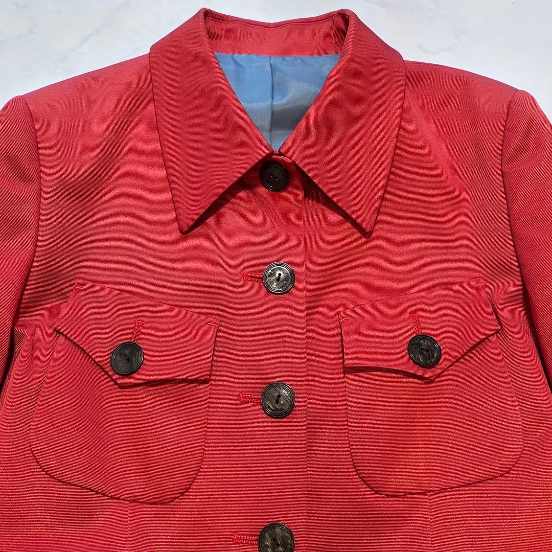JEAN PAUL GAULTIER クラシック シャツジャケット レッド 40