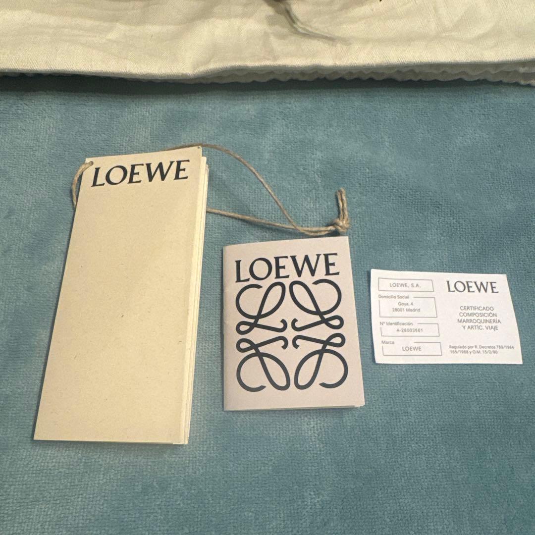 ⭐︎希少　LOEWE ロエベ　カゴバック⭐︎　持ち手ツートン　カーキ　イエロー