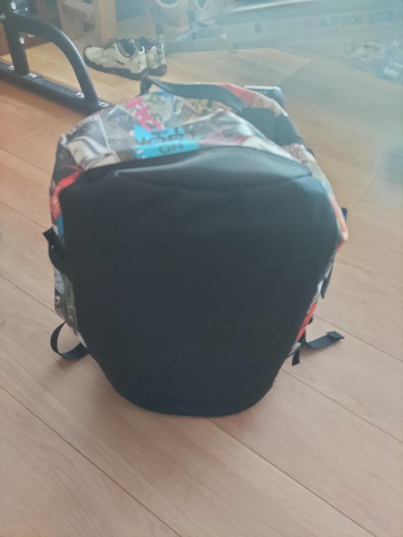 ノースフェイスBCダッフルバッグドラムバッグ廃盤ステッカープリント