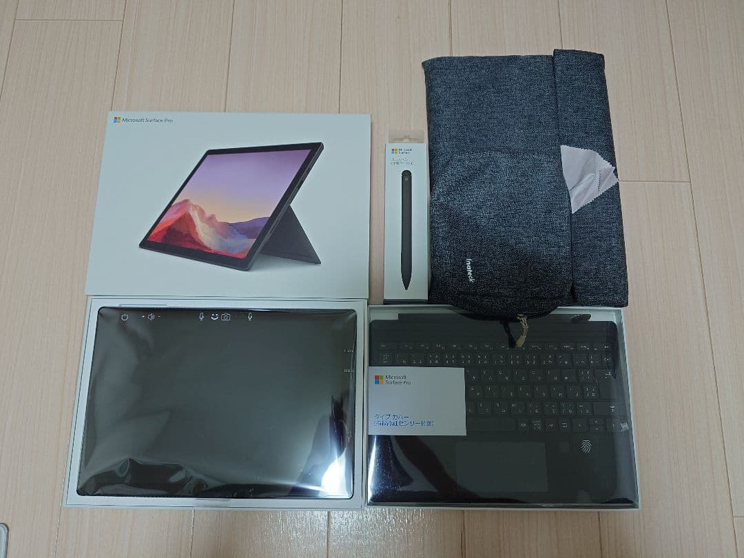 Microsoft SurfacePro 7（指紋認証キーボード、スリムペン付）