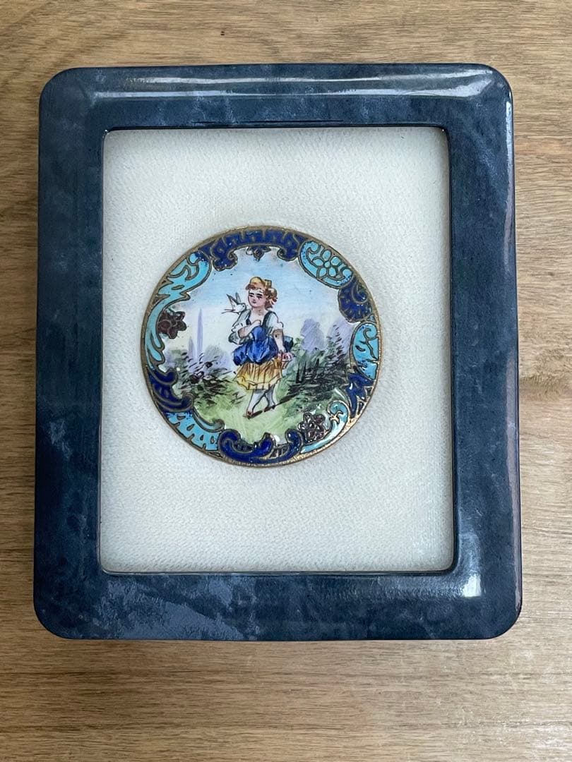 たかまま様　⬇️【希少】アンティーク エナメル手書き　ボタン