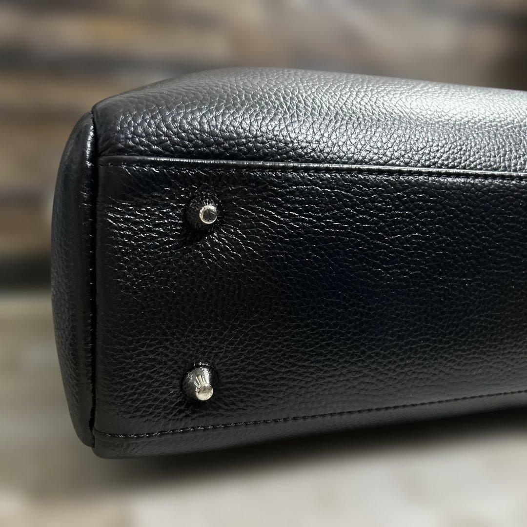 MURA ムラ/ブリーフケース/ビジネスバッグ/本革. ブラック　未使用