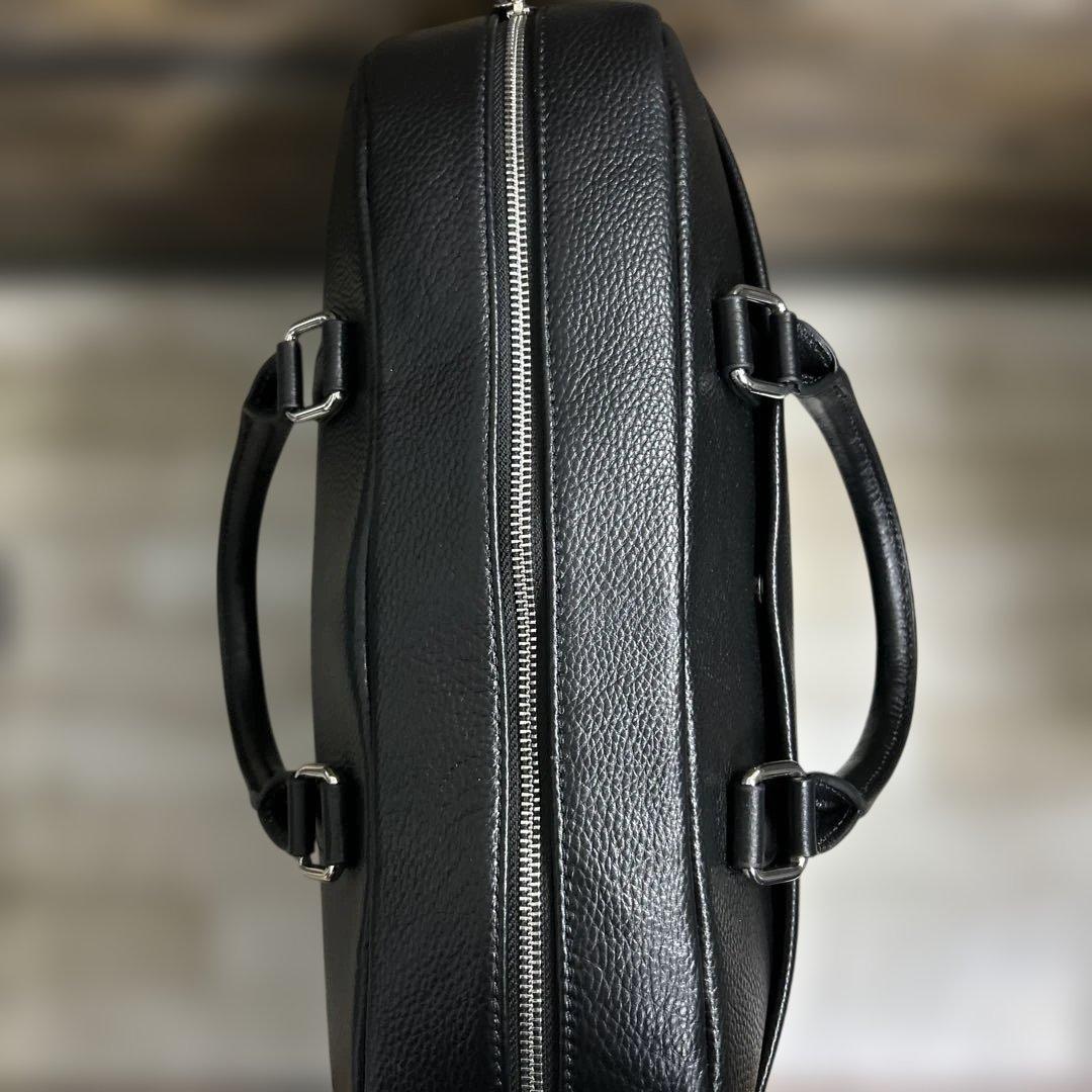 MURA ムラ/ブリーフケース/ビジネスバッグ/本革. ブラック　未使用