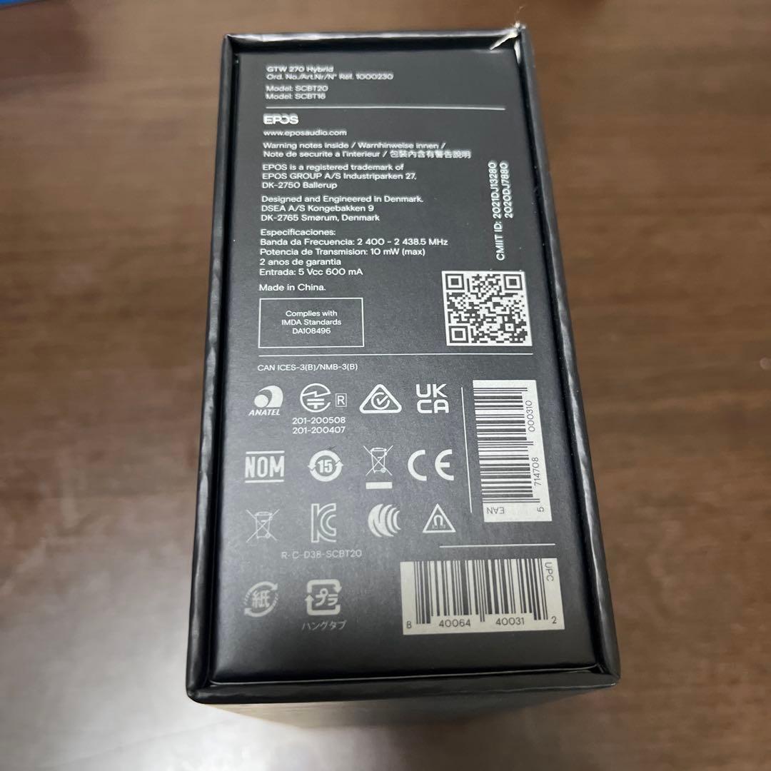 【新品】EPOS GTW 270 Hybrid ワイヤレスイヤフォン