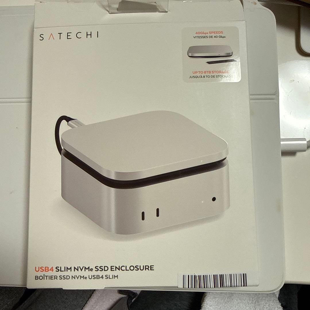 外付けハードディスク・ドライブ Satechi USB4 SLIM NVMe SSD ENCLOSURE