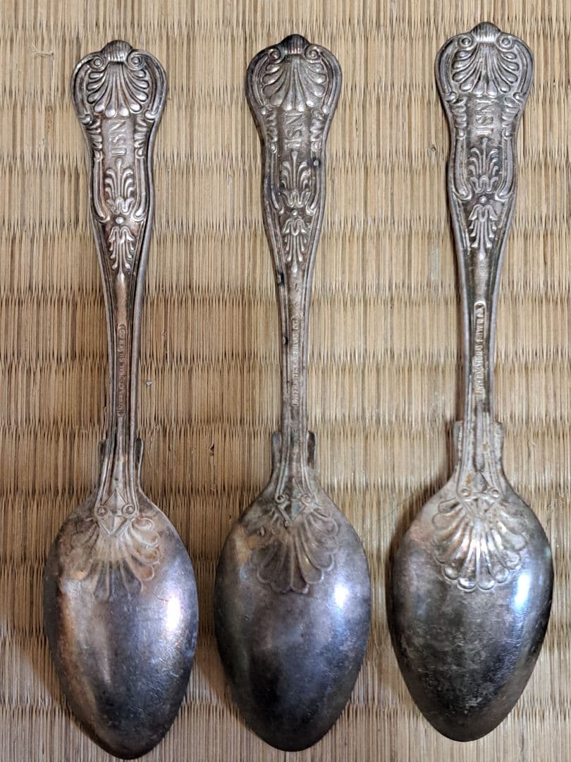 USN 将校用 ヴィンテージ スプーン フォーク セット 第二次世界大戦