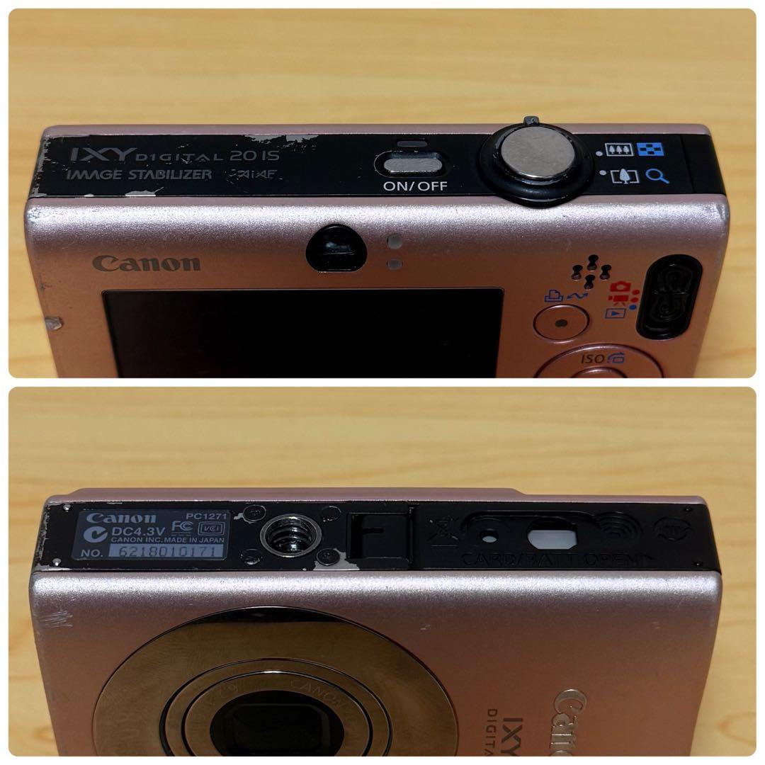 【動作確認済】Canon IXY DIGITAL 20IS ピンク デジカメ