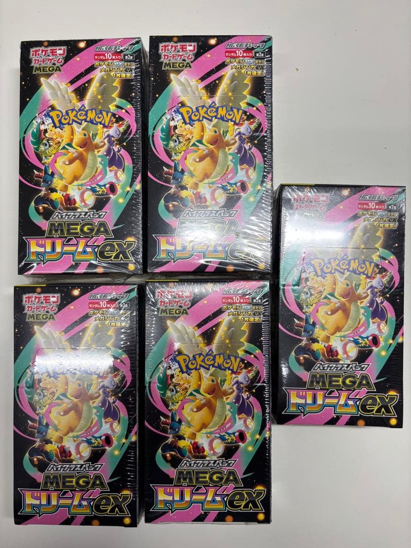 ポケモンカード MEGAドリームEX シュリンク付き　5BOX