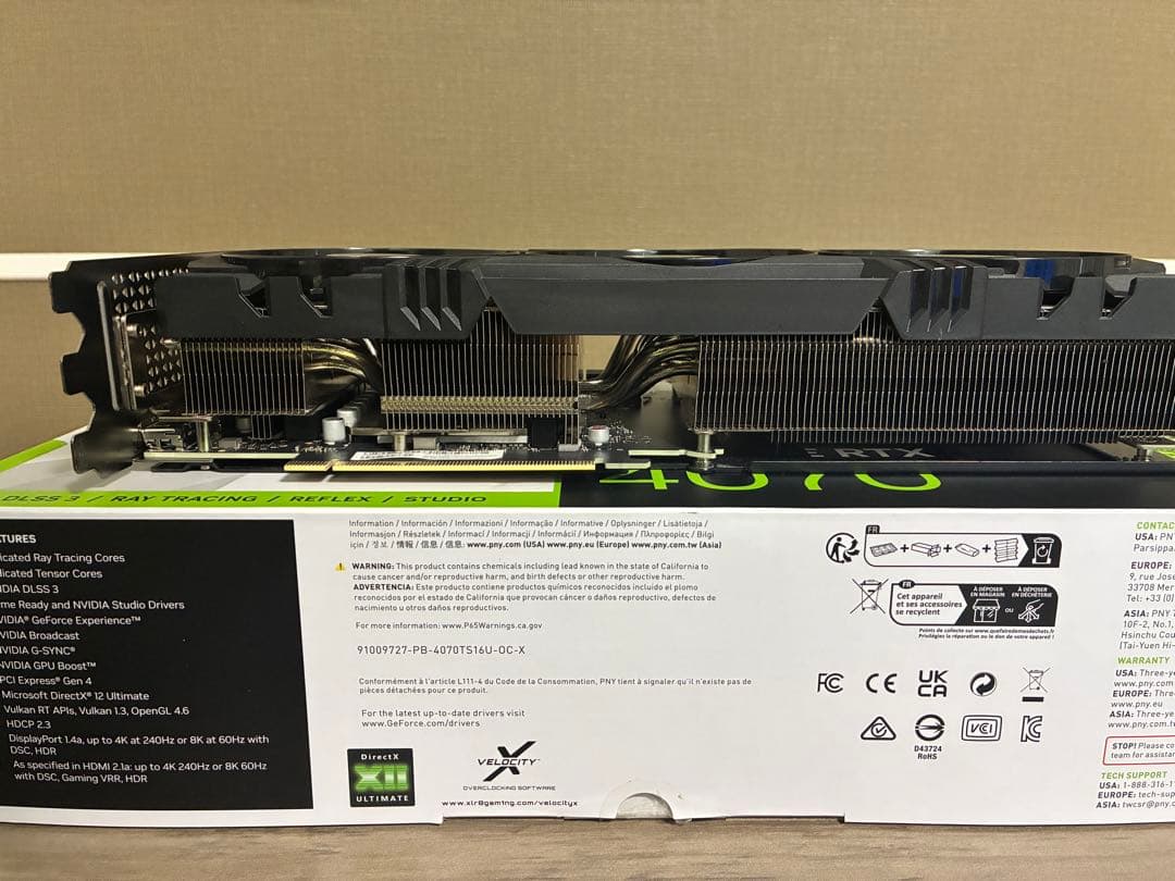 グラフィックボード・グラボ・ビデオカード PNY RTX 4070 Ti SUPER 16GB VERTO OC 3FAN
