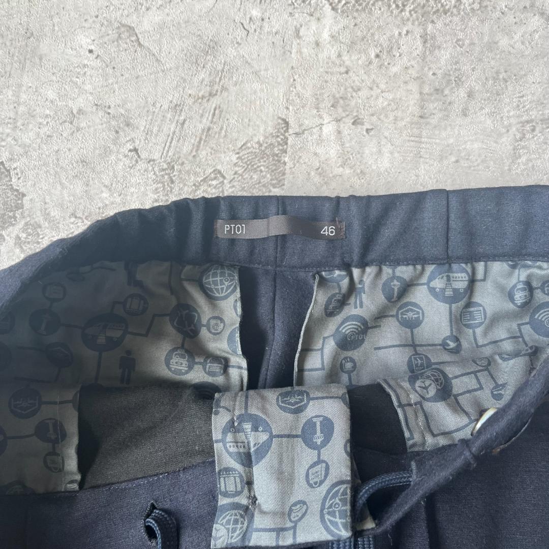 極美品 PT01 PREPPY FIT トラベル ストレッチ スラックス 46