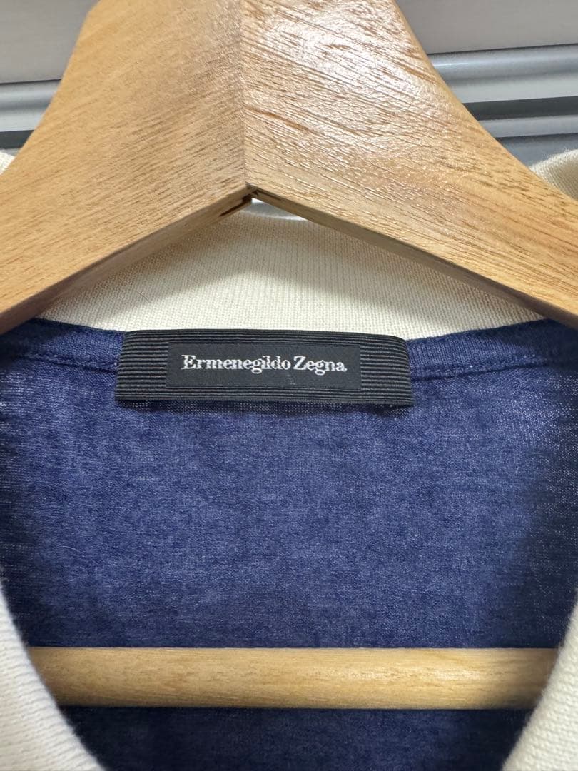 美品✨ゼニア 長袖ポロシャツ