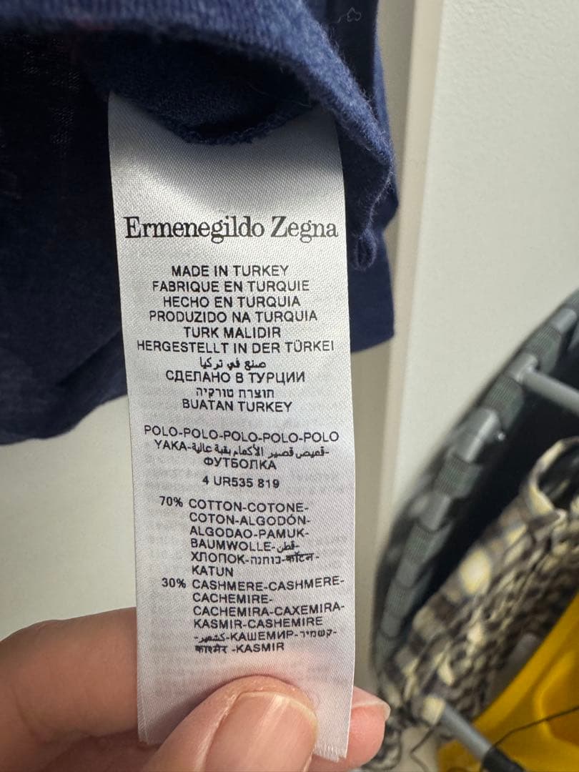 美品✨ゼニア 長袖ポロシャツ