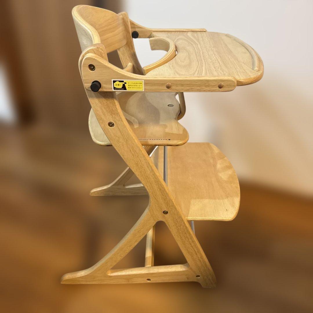 【美品・匿名配送】大和屋 すくすくチェアスリムプラス テーブル•ガード付属