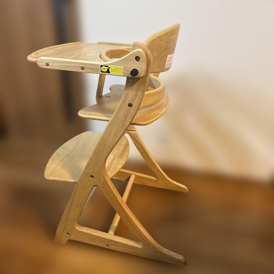 【美品・匿名配送】大和屋 すくすくチェアスリムプラス テーブル•ガード付属