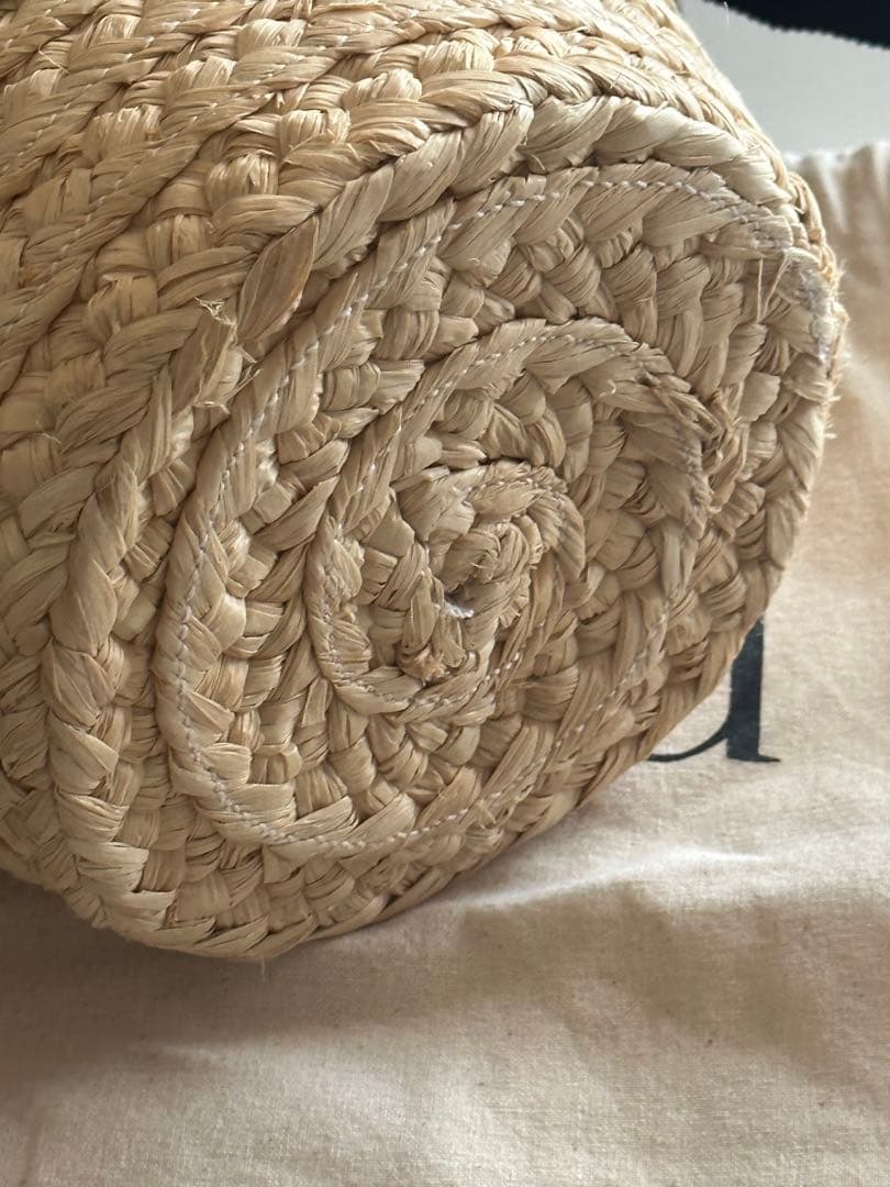 PATOU ラフィアバケットバッグ　新品未使用　お値下げ