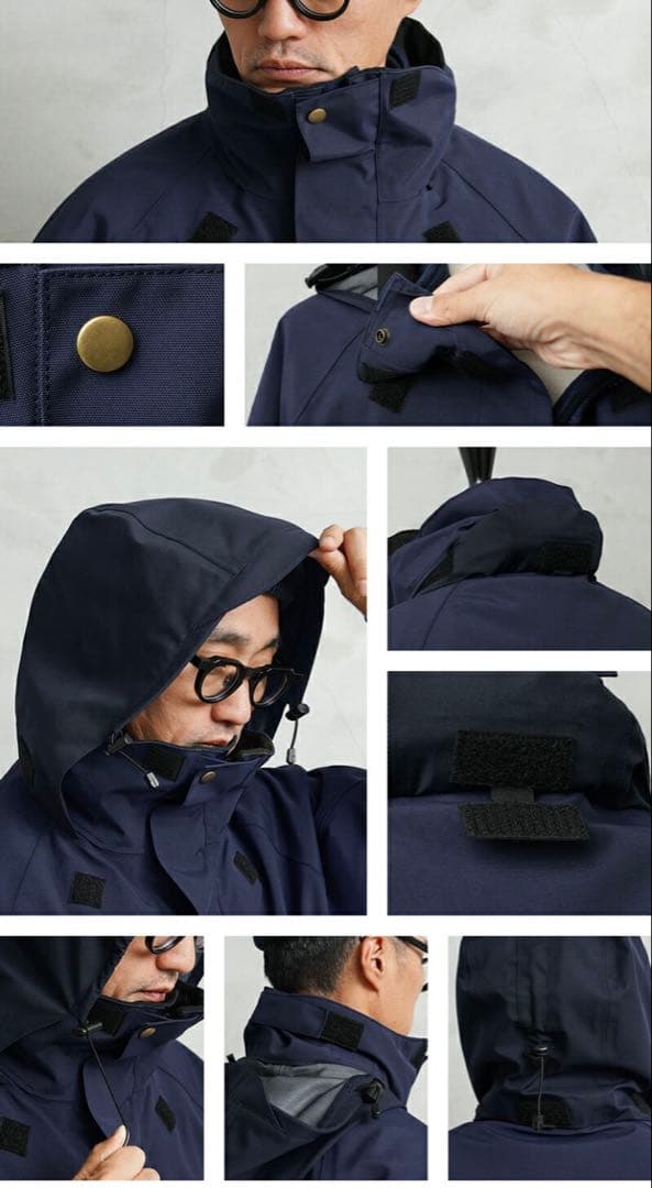 スウェーデン軍 NAVY 3WAY WATERPROOF パーカー
