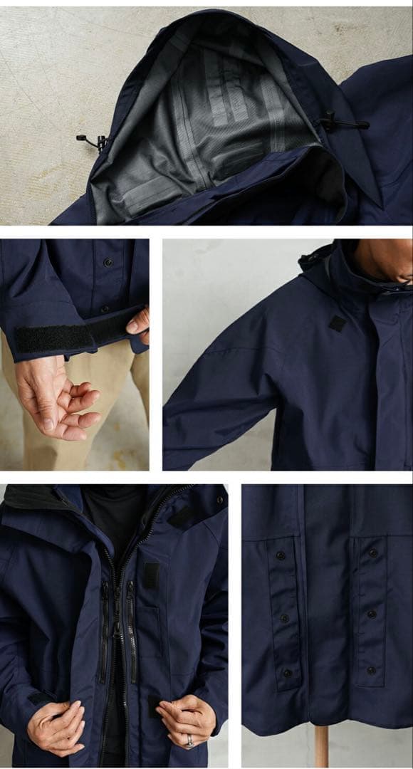 スウェーデン軍 NAVY 3WAY WATERPROOF パーカー