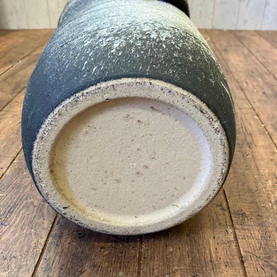 昭和レトロ 信楽焼 陶器製 木のりフクロウ 梟 装飾 傘立て アンブレラスタンド