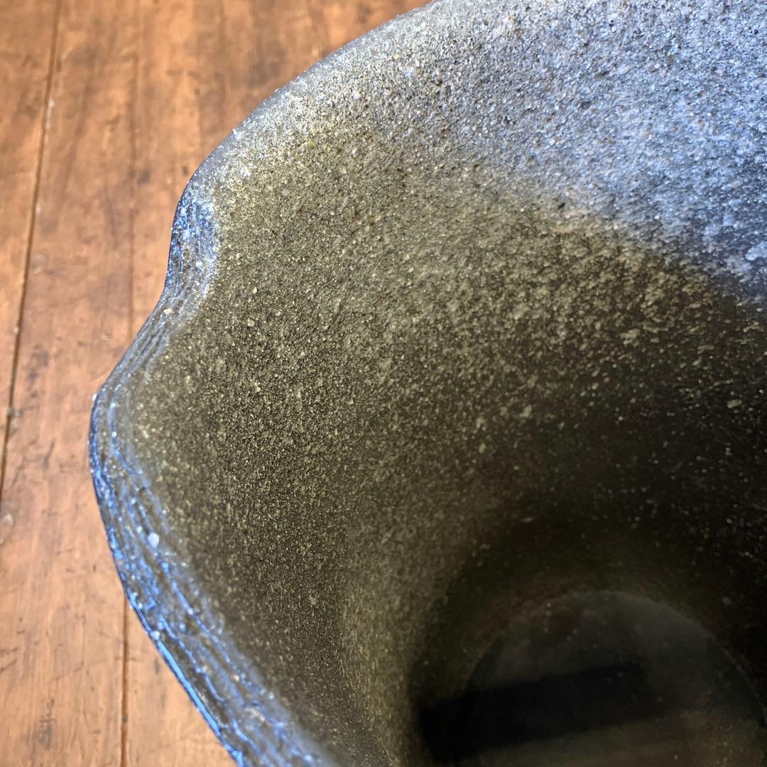 昭和レトロ 信楽焼 陶器製 木のりフクロウ 梟 装飾 傘立て アンブレラスタンド