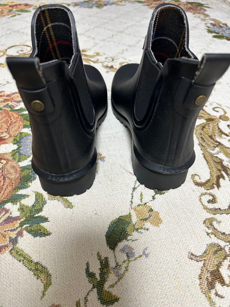 Barbour バブアー サイドゴアレインブーツ 黒 size3 22.5㎝