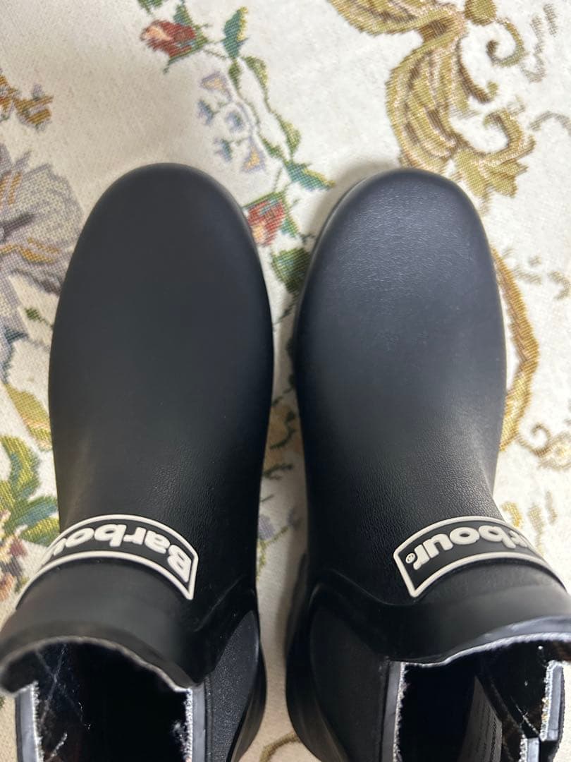 Barbour バブアー サイドゴアレインブーツ 黒 size3 22.5㎝