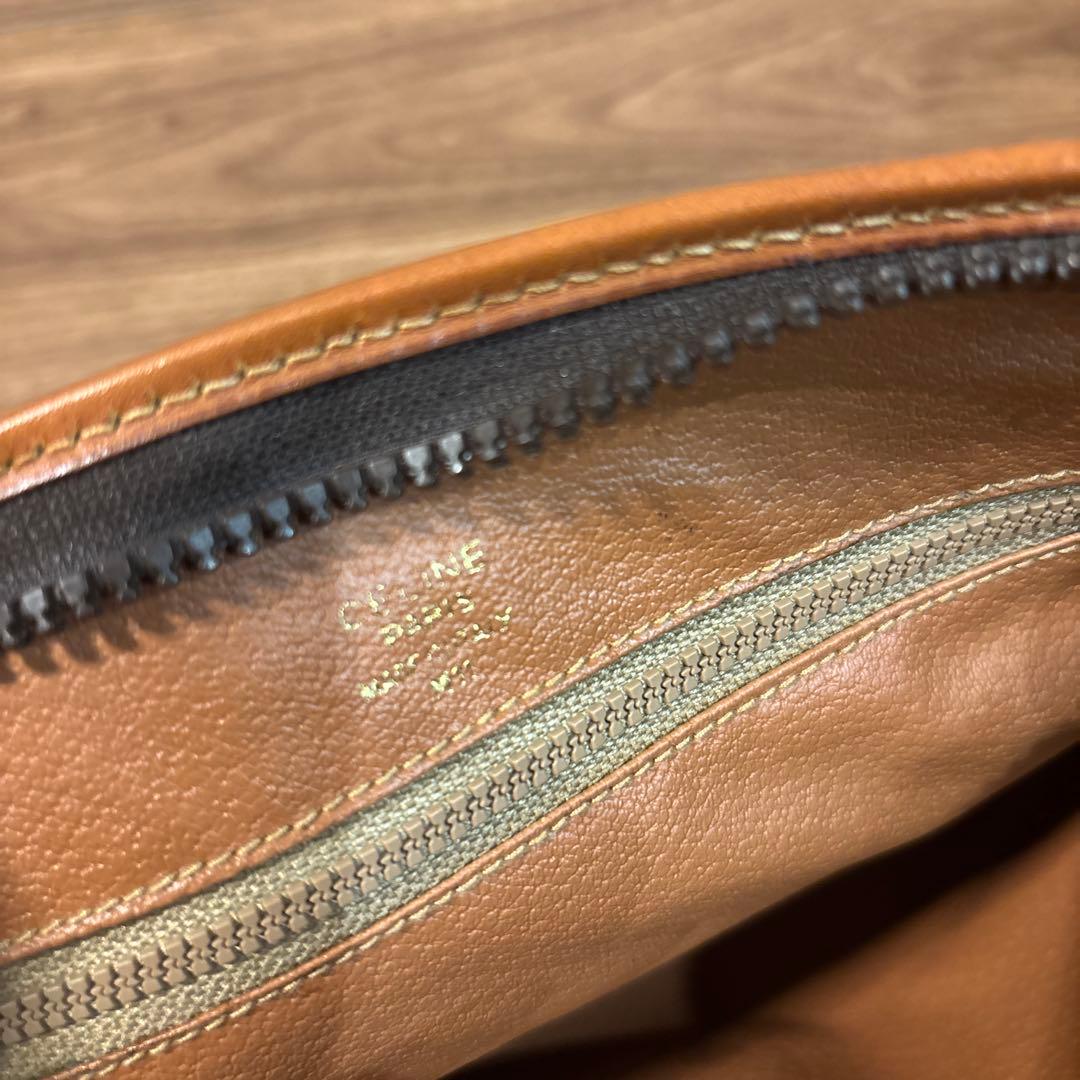 極美品☆【CELINE】セリーヌ セカンドバッグ マカダム柄 PVC/レザー