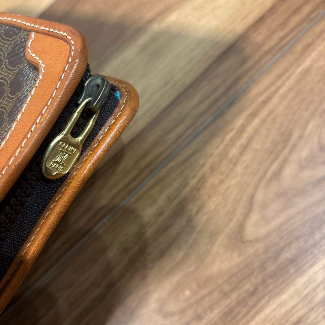 極美品☆【CELINE】セリーヌ セカンドバッグ マカダム柄 PVC/レザー