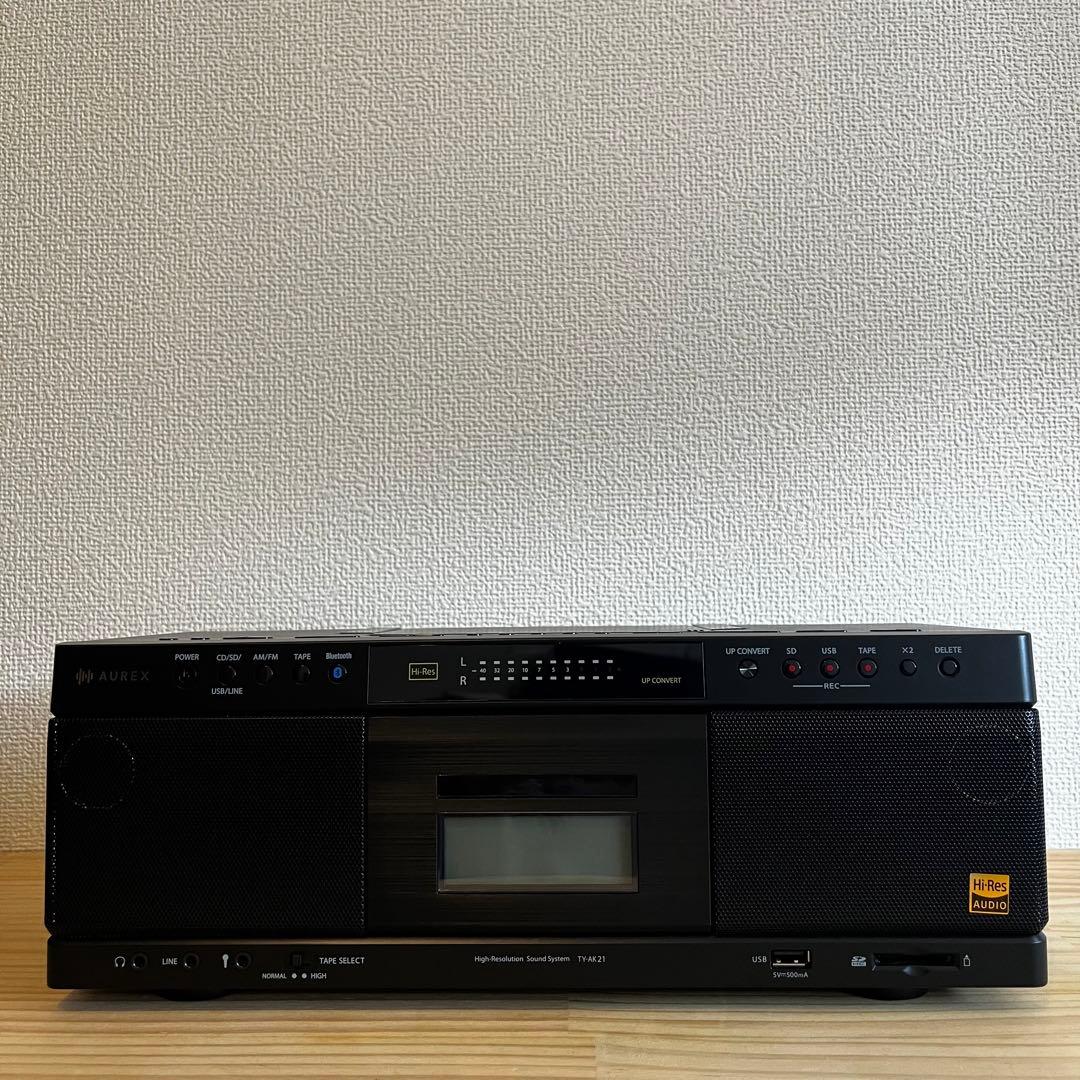 AUREX CDラジカセ　TY-AK21 【2025年7月購入 数回使用】