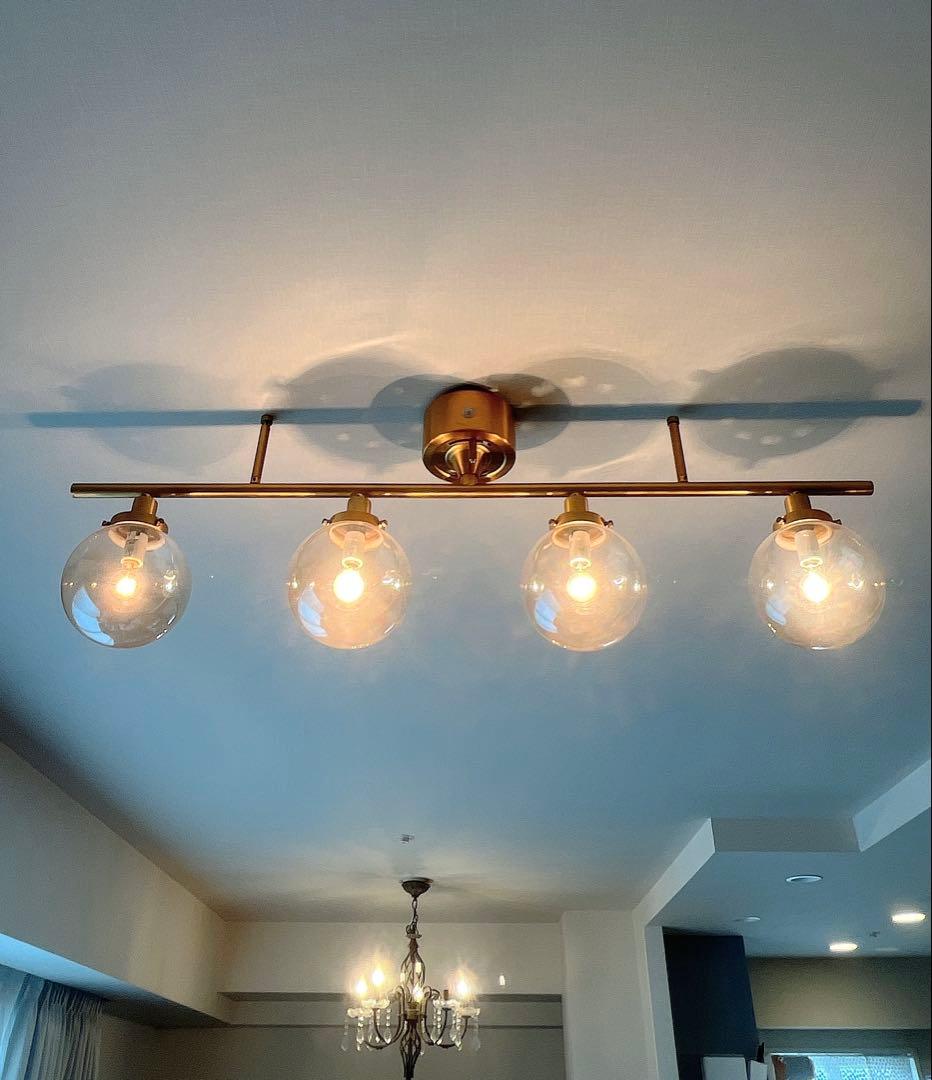 フランフラン　照明　ガラス　シーリングライト