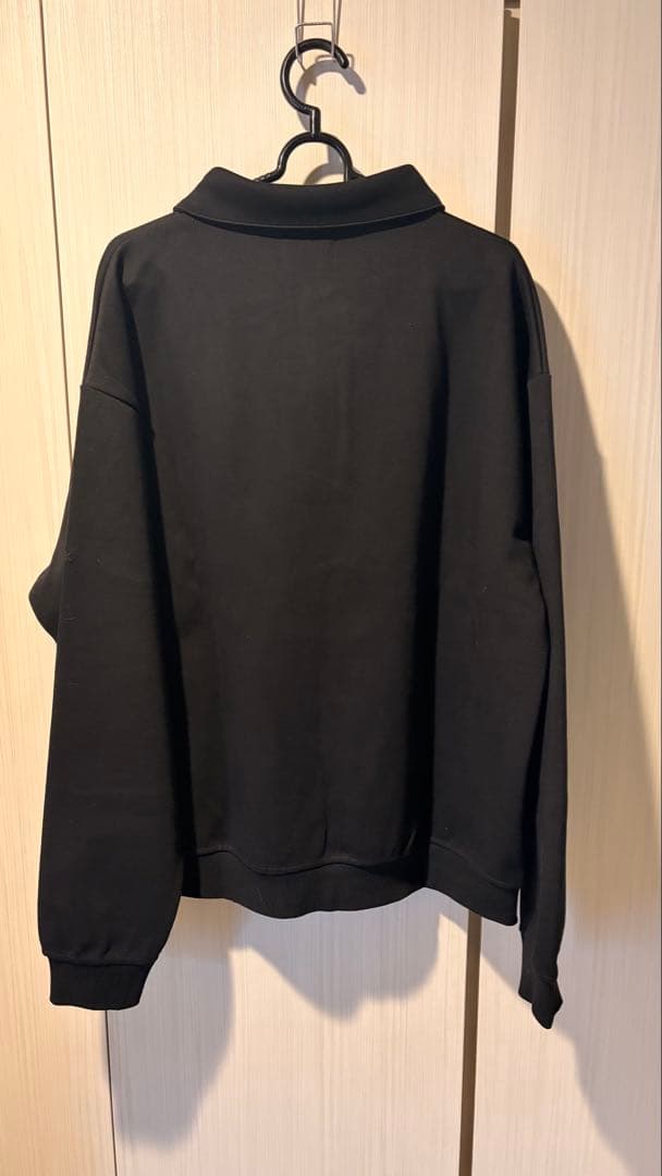 BTMK SWEAT POLO（黒長袖スウェットポロ）