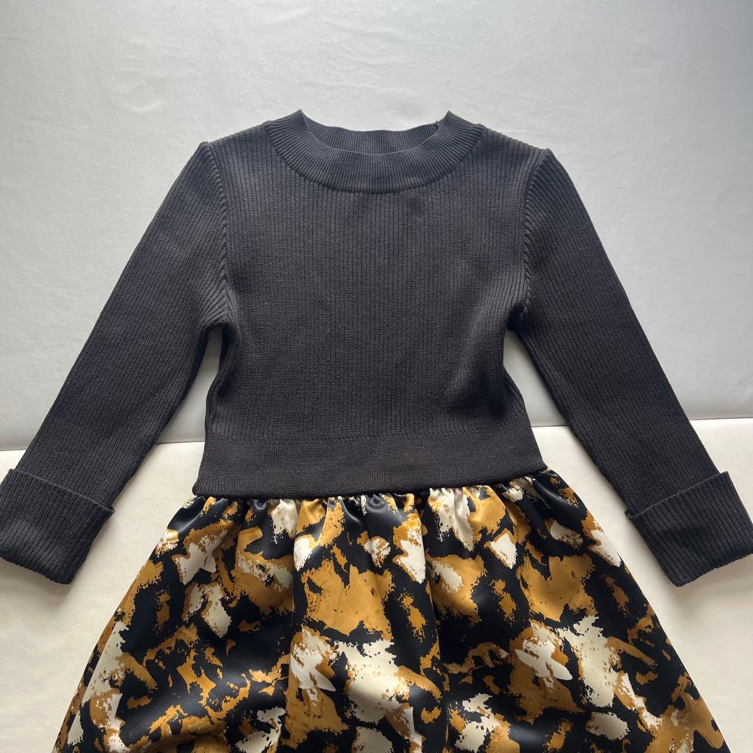 【極美品】BARNEYS NEW YORK ドッキングワンピース　M 異素材