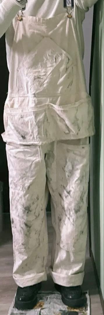 カーターズ　Carters オーバーオール　エプロン　ダブルニー　キナリ　生成