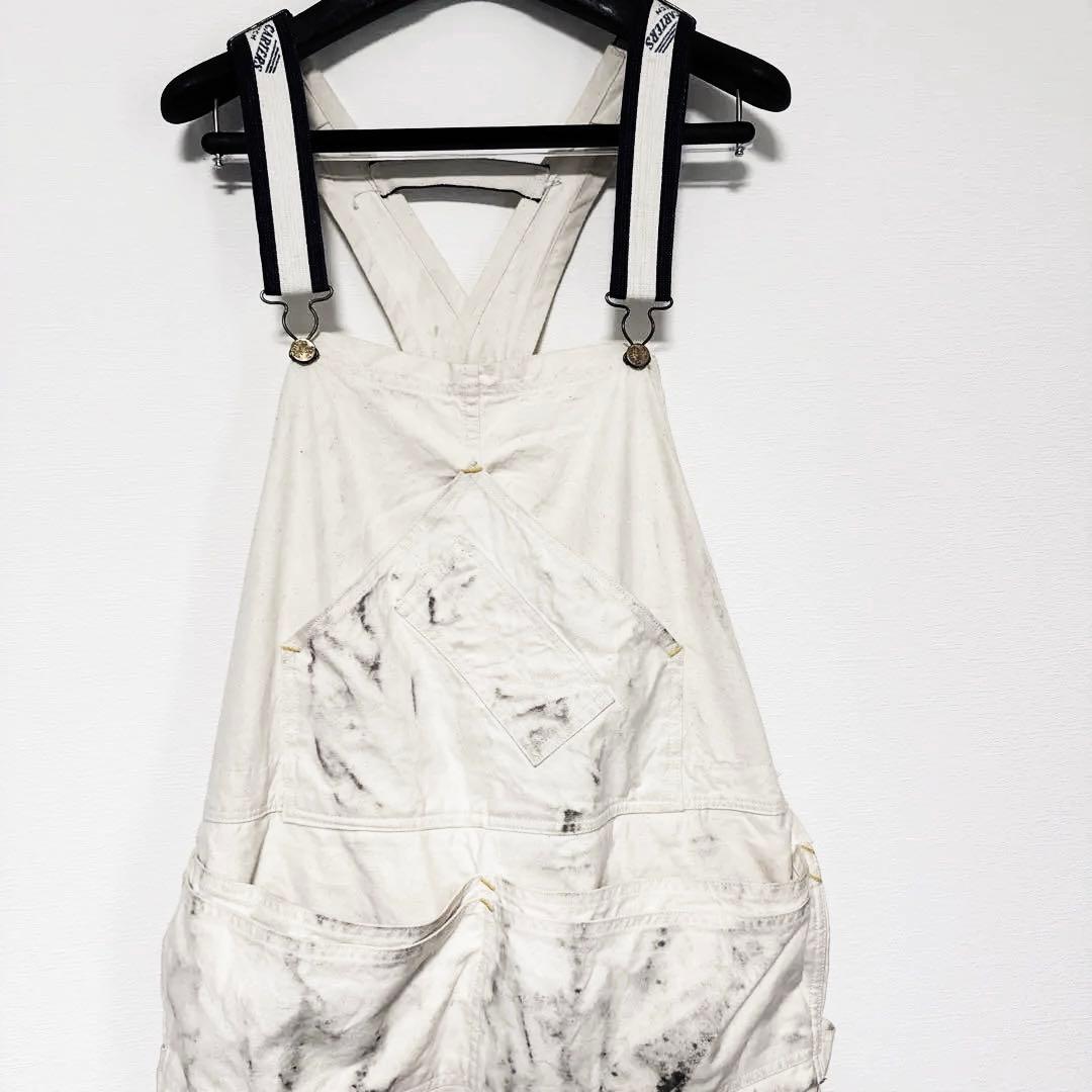 カーターズ　Carters オーバーオール　エプロン　ダブルニー　キナリ　生成