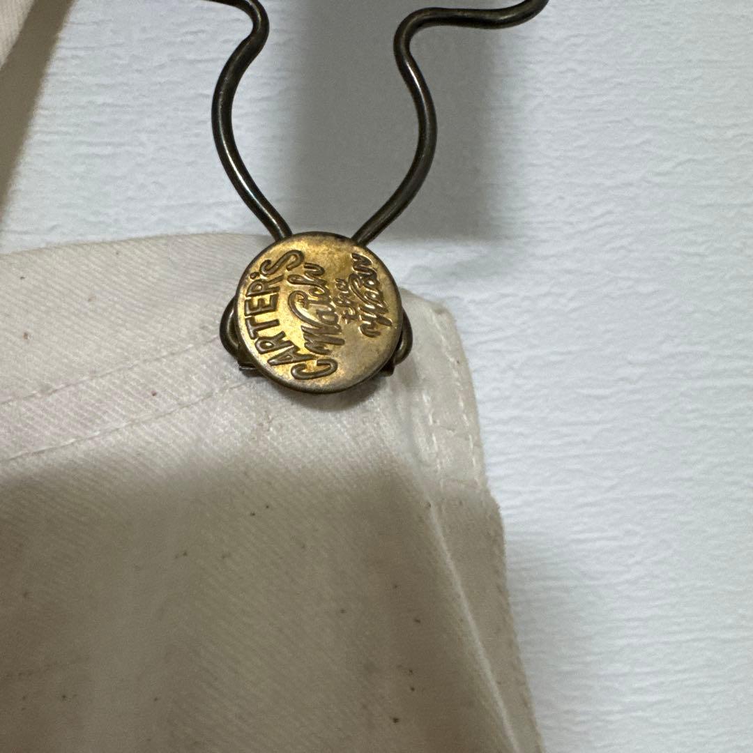 カーターズ　Carters オーバーオール　エプロン　ダブルニー　キナリ　生成