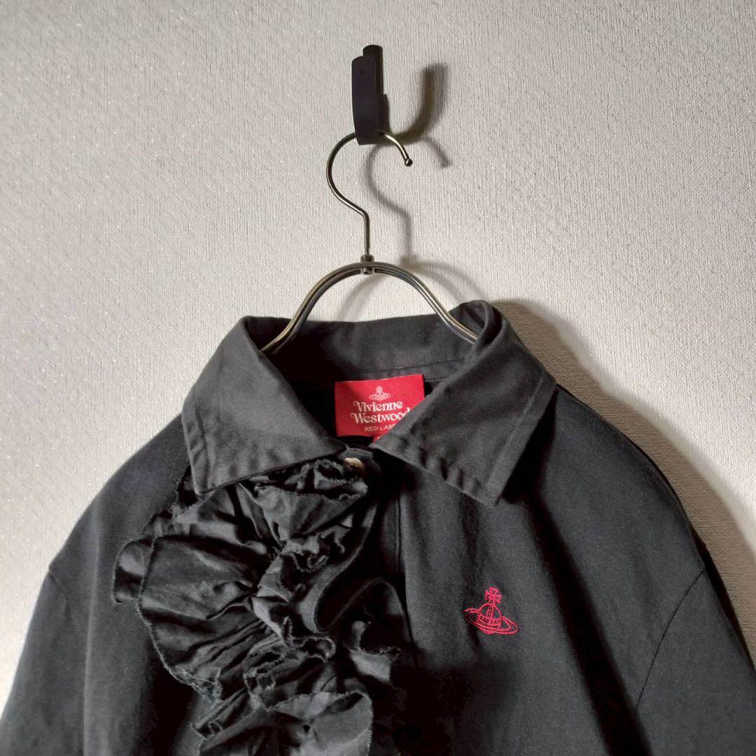 ヴィヴィアンウエストウッドレッドレーベル フリルポロシャツ カットソー オーブ
