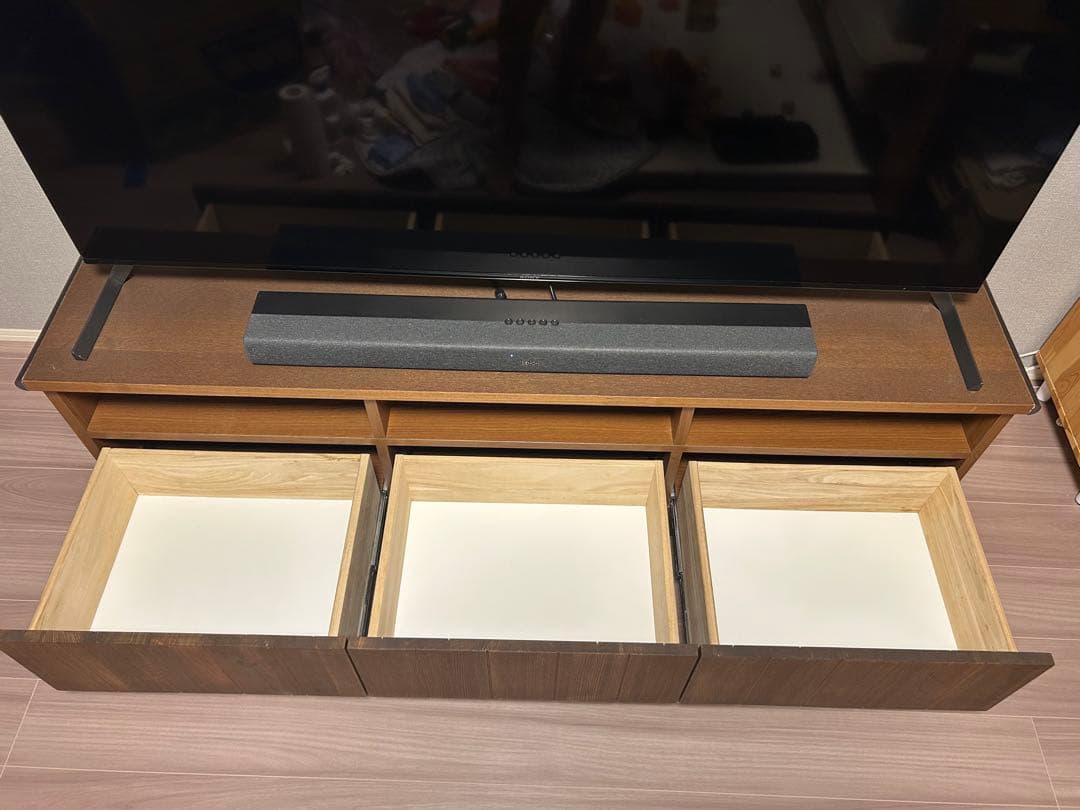 最終値下げ【unico ウニコ】テレビボード　W160 テレビ台　収納付